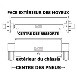 plan essieux de remorque 10000 lbs heavy duty double roue